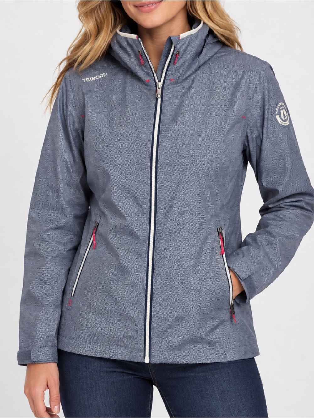 TRIBORD‎ Yacht Club Sailing Women’s Raincoastal Waterproof Jacket Medium Blue